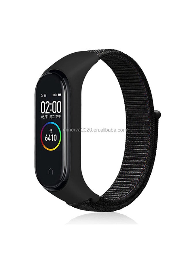 آي تيلكر سوار بديل لساعة شاومي مي باند 5/6. أسود - Image 1