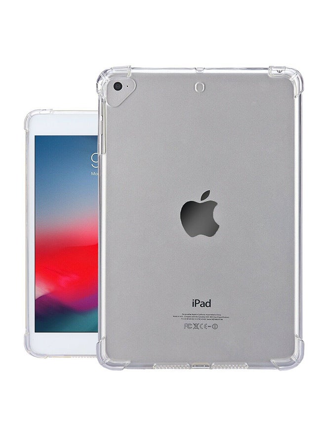 Protective Case Cover For iPad 9.7 (2018) & iPad Pro 9.7 & iPad 9.7 Inch (2017) & iPad Air 2 & iPad Air (Red) Transparent