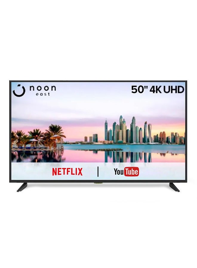 Noon East - 50 Inch 4K UHD Smart TV Screen - Television With Netflix Ready UDG50MP672AN Black - Image 1