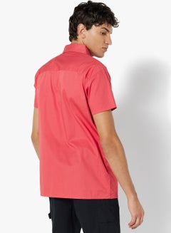 STATE 8 Front Pocket Shirt Red  - Image 2