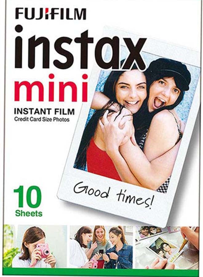 فوجي فيلم - حزمة من 10 أفلام صغيرة فورية انستاكس 7s أبيض - Image 1