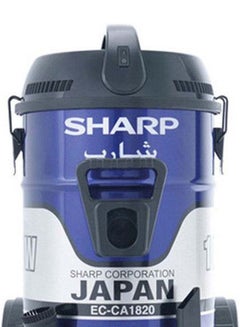 SHARP Pail Can Vacuum Cleaner Cloth Filter 20 L 1800 W EC-CA1820-X Blue  - Image 2