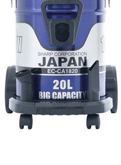 SHARP Pail Can Vacuum Cleaner Cloth Filter 20 L 1800 W EC-CA1820-X Blue  - Image 3