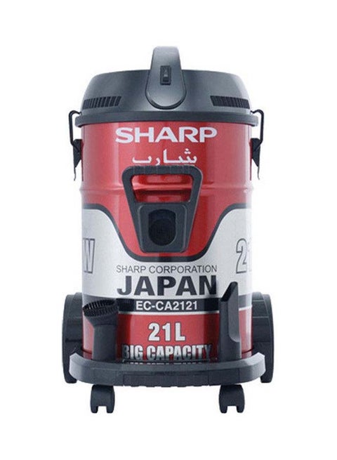 Pail Can Vacuum Cleaner, Cloth Filter 21 L 2100 W EC-CA2121-X Red