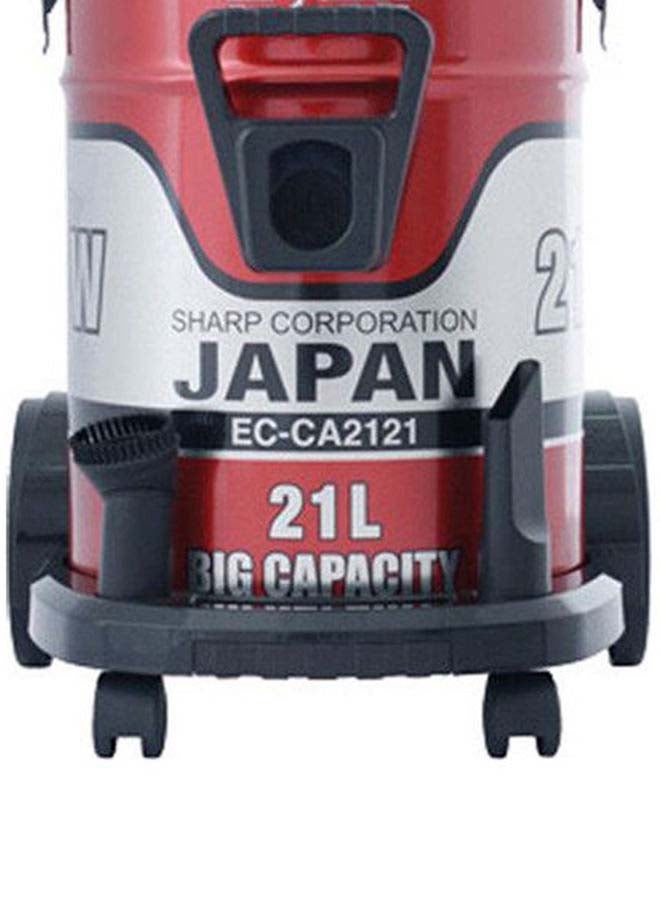 SHARP Pail Can Vacuum Cleaner, Cloth Filter 21 L 2100 W EC-CA2121-X Red  - Image 3