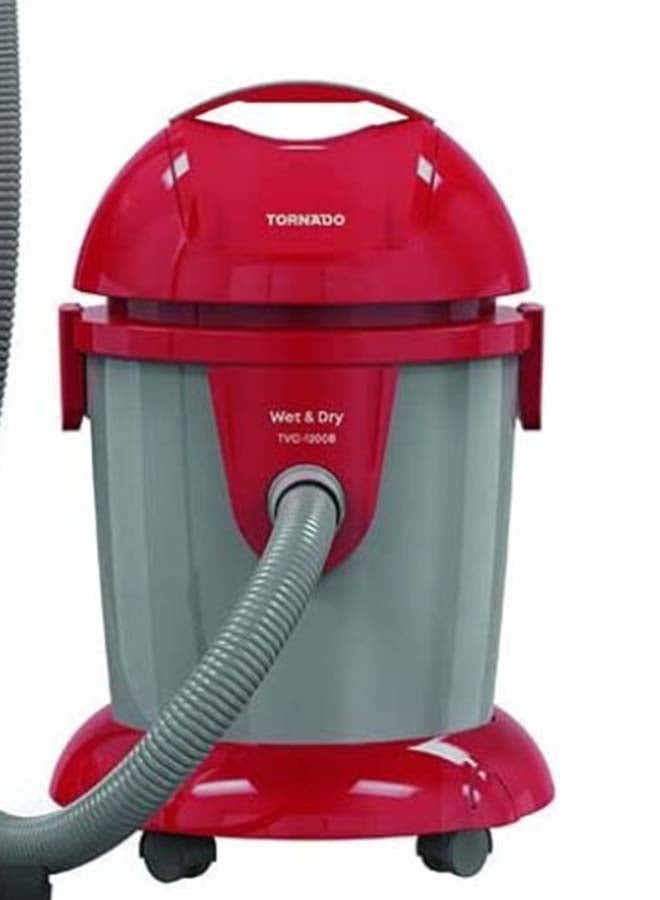 TORNADO Pail Can Vacuum Cleaner 20 L 1200 W TVC-1200B Blue x Grey Or  Red x Grey  - Image 3