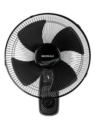 SONAI Wall Fan With Remote,16 inch 3 Speeds Settings, Black - Mar-1622 60 W MAR-1622 Black - v1661261466/N52744038A_1