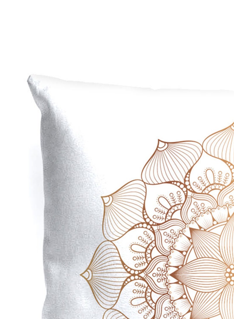 Noon East Decorative Cushion , Size 45X45 Cm Medallion - 100% Cotton Cover Microfiber Infill Bedroom Or Living Room Decoration Festive Medallion Standard Size  - Image 3