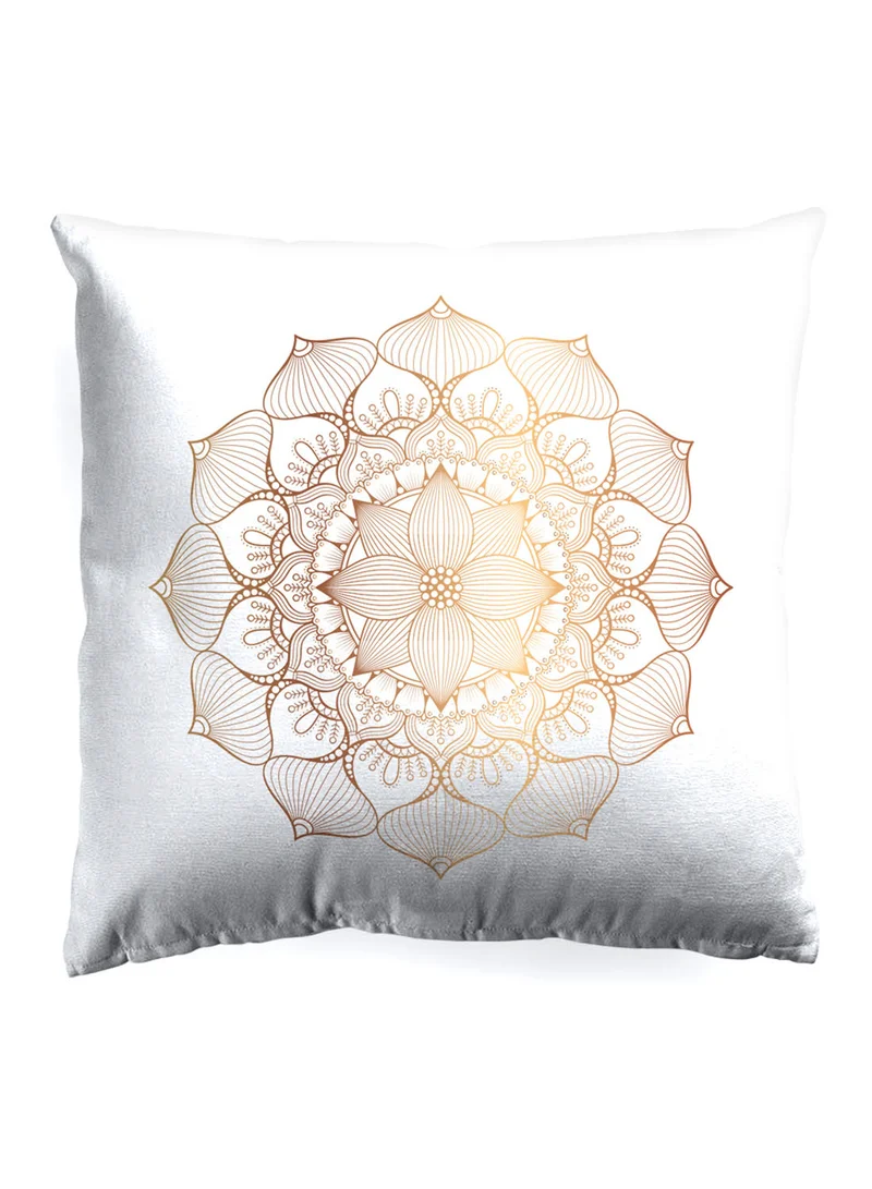 Noon East Decorative Cushion , Size 45X45 Cm Medallion - 100% Cotton Cover Microfiber Infill Bedroom Or Living Room Decoration