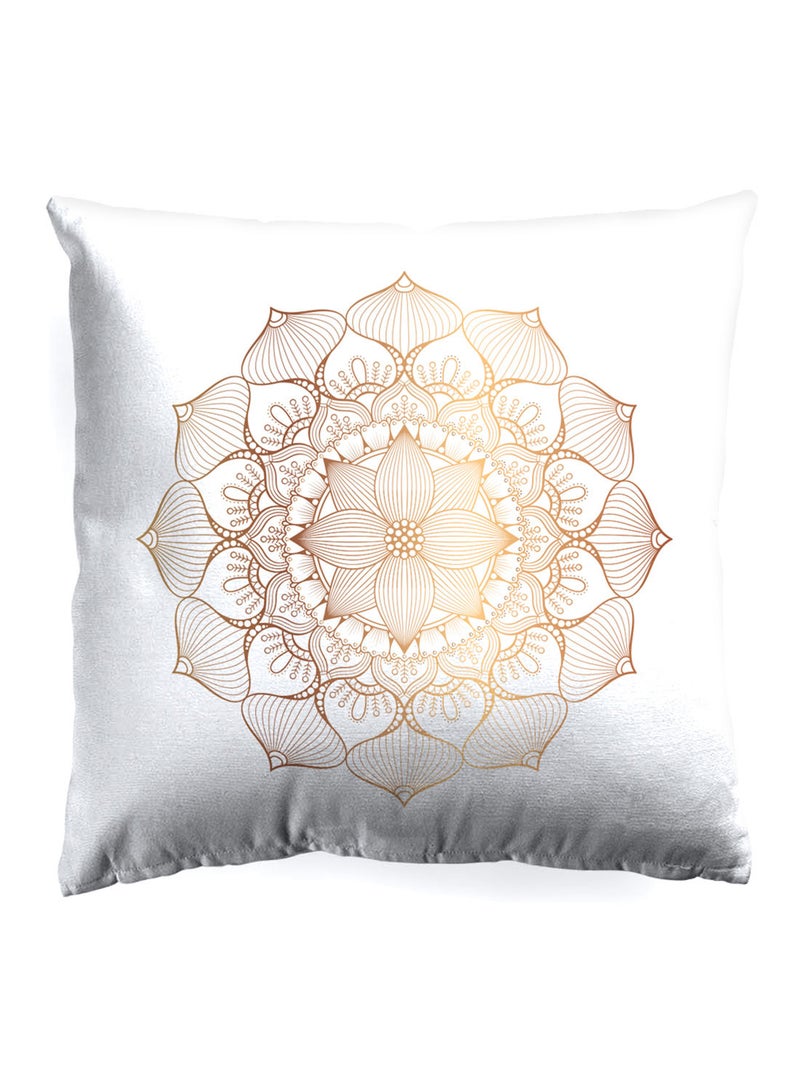 Noon East Decorative Cushion , Size 45X45 Cm Medallion - 100% Cotton Cover Microfiber Infill Bedroom Or Living Room Decoration Festive Medallion Standard Size  - Image 1