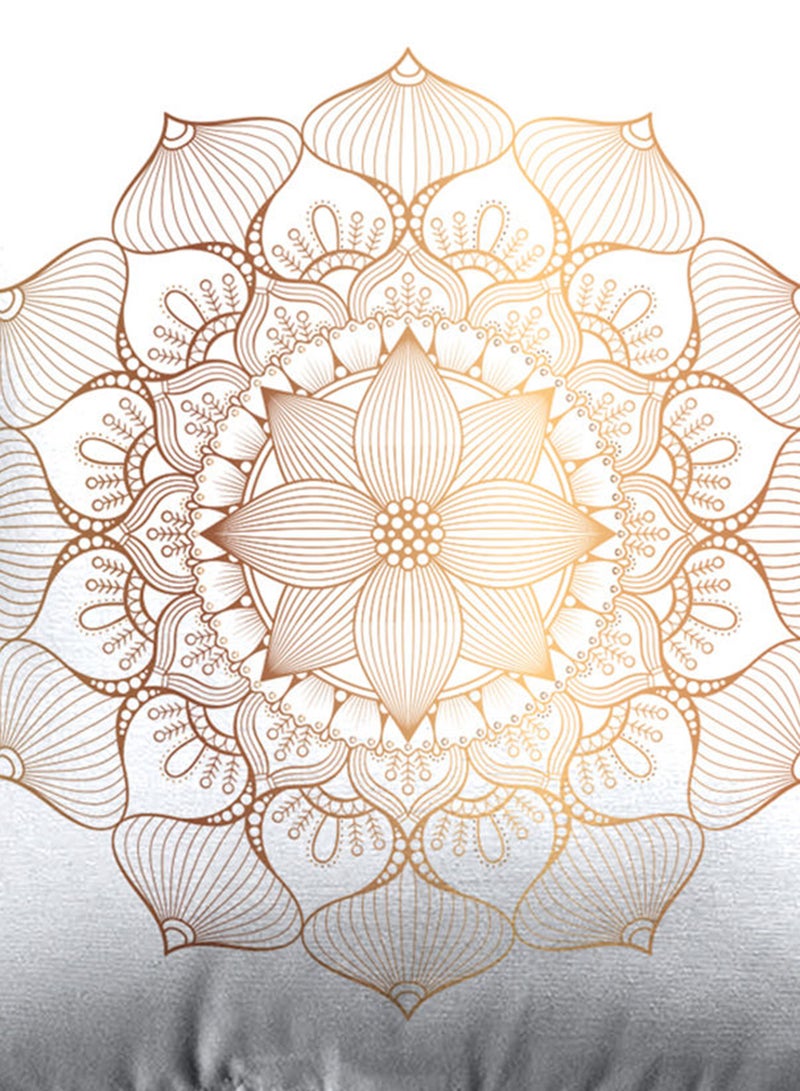 Noon East Decorative Cushion , Size 45X45 Cm Medallion - 100% Cotton Cover Microfiber Infill Bedroom Or Living Room Decoration Festive Medallion Standard Size  - Image 4