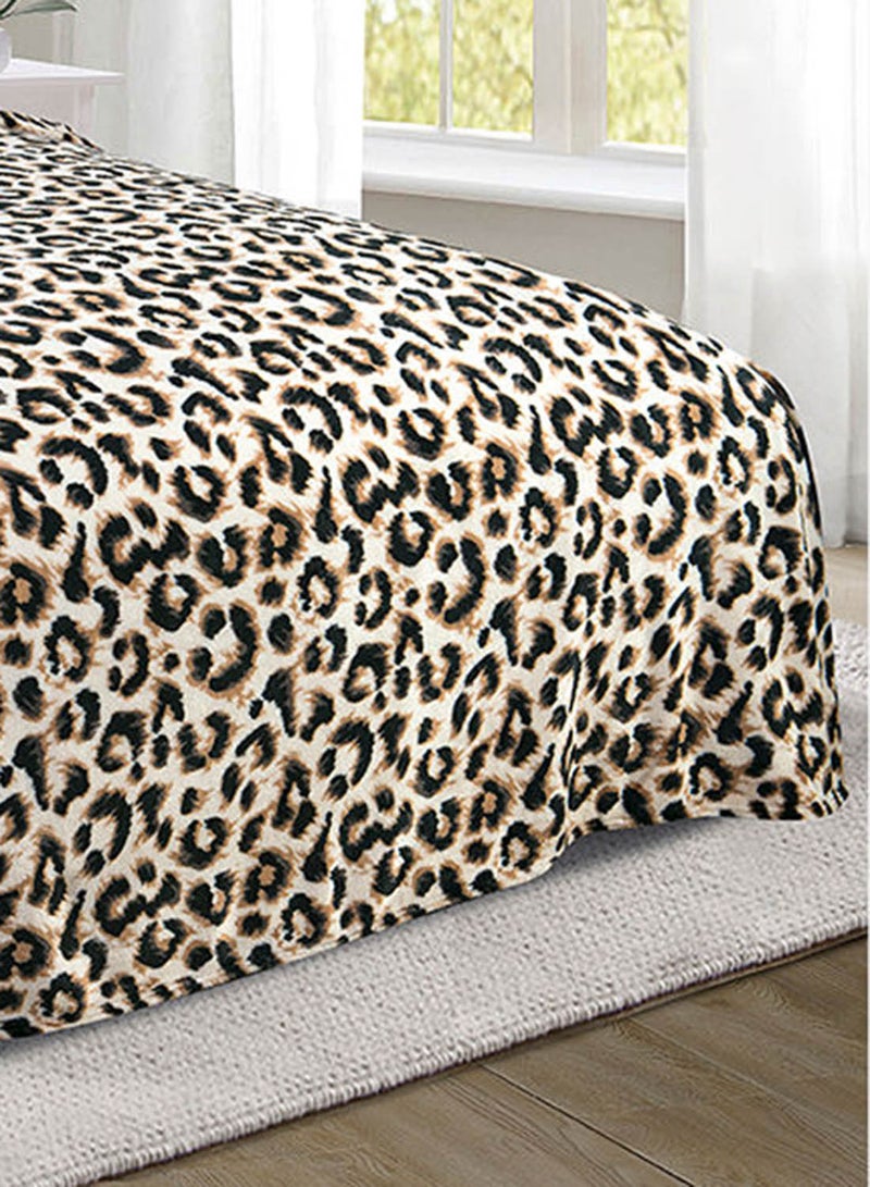 Lightweight Summer Blanket Queen Size 350 GSM Extra Soft Fleece All Season Blanket Bed And Sofa Throw  160 X 220 Cms Leopard Print Leopard Print 160 x 220cm