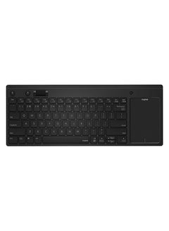 Rapoo K2800 Wireless Keyboard with Touchpad - (Arabic/English) Black  - Image 1