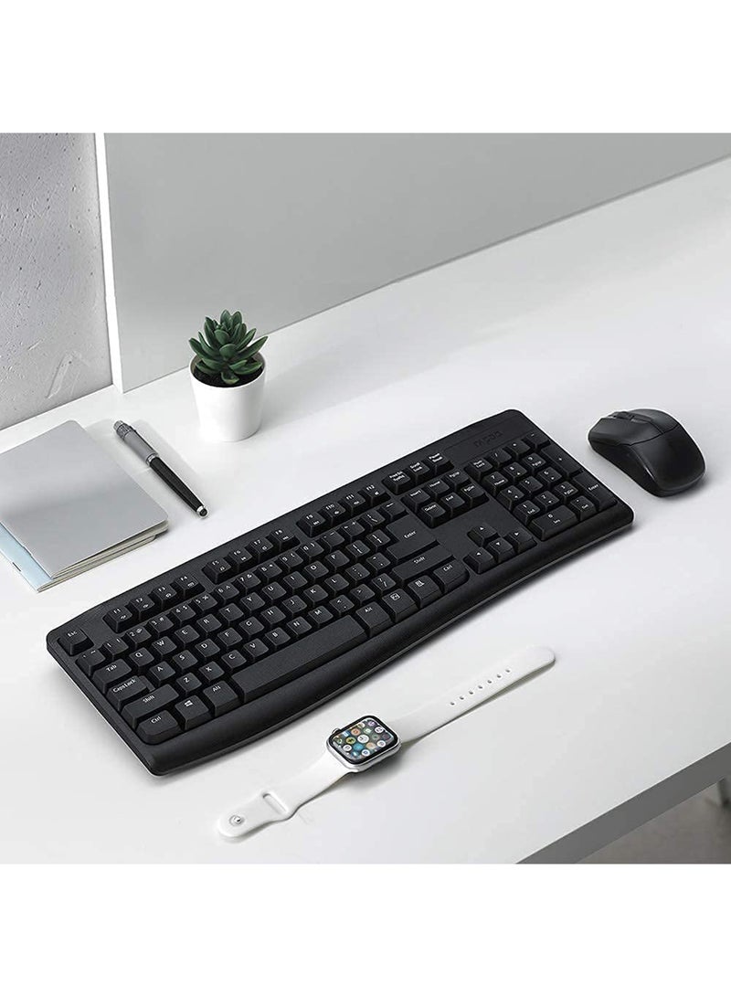 Rapoo X1800 Wireless Optical Mouse & Keyboard Black - Image 3