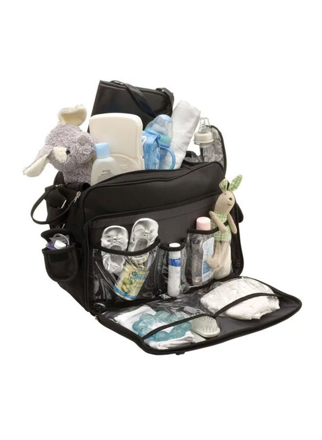 RYCO - Deluxe Messenger Diaper Bag- black - Image 1