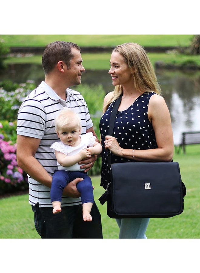 RYCO - Deluxe Messenger Diaper Bag- black - Image 1