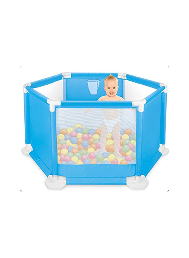 لو.بيبي.في  سياج لسلامة الأطفال قابل للطي مع 50 كرات اللعب الملونة للأطفال - Image 3