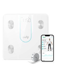 Smart Scale P2, Digital Bathroom Weight Scale with Wi-Fi, Bluetooth Weighing Scale, 15 Measurements Including Weight, Body Fat, BMI, Muscle & Bone Mass, 3D Virtual Body Mod, 50 g/0.1 lb, IPX5 T9148 White - v1661324623/N53344729A_1