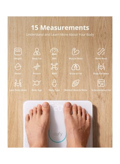 Smart Scale P2, Digital Bathroom Weight Scale with Wi-Fi, Bluetooth Weighing Scale, 15 Measurements Including Weight, Body Fat, BMI, Muscle & Bone Mass, 3D Virtual Body Mod, 50 g/0.1 lb, IPX5 T9148 White - v1661324623/N53344729A_2