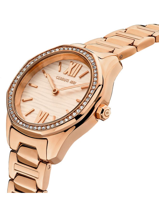 CERRUTI 1881 Women's Analog Round Shape Metal Wrist Watch CIWLG2205402 - 35 Mm - Image 2
