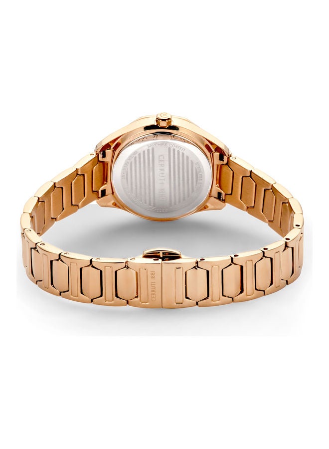 CERRUTI 1881 Women's Analog Round Shape Metal Wrist Watch CIWLG2205402 - 35 Mm - Image 3