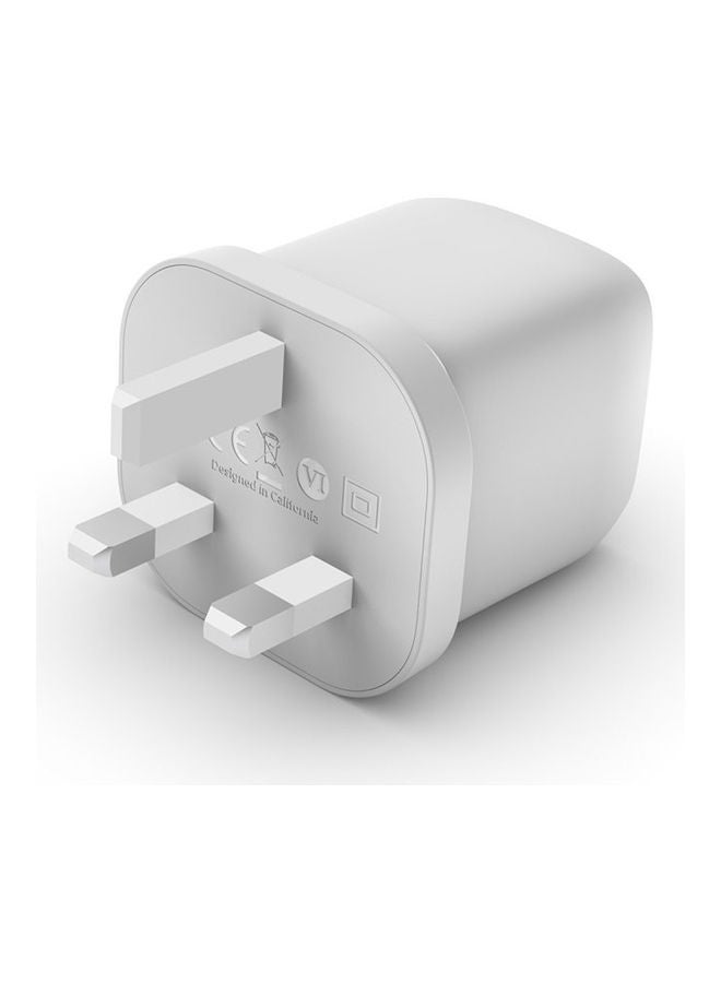 بيلكين - Dual 45W Usb-C Pd Gan Fast Charger With Pps, Pd 45W Max Single Port. Pd 25W, Pd 20W White - Image 1