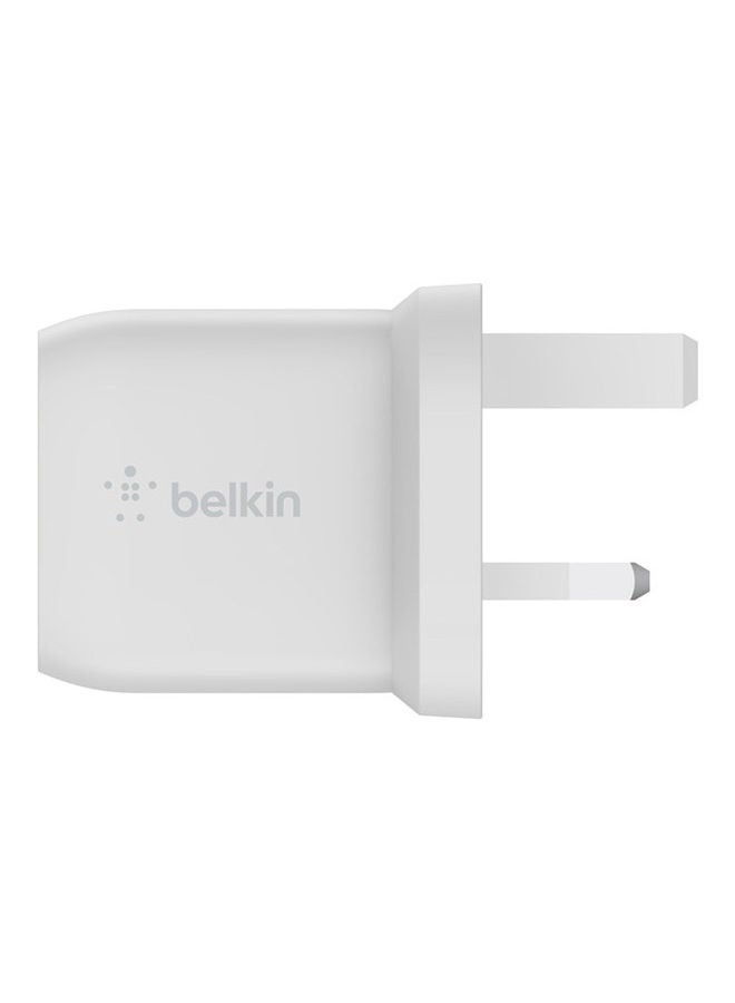 بيلكين - Dual 45W Usb-C Pd Gan Fast Charger With Pps, Pd 45W Max Single Port. Pd 25W, Pd 20W White - Image 1