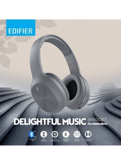EDIFIER W600BT Bluetooth Stereo Headphones Ergonomic Design Two Devices Easily Switch Over Bluetooth V5.1 Grey  - Image 4