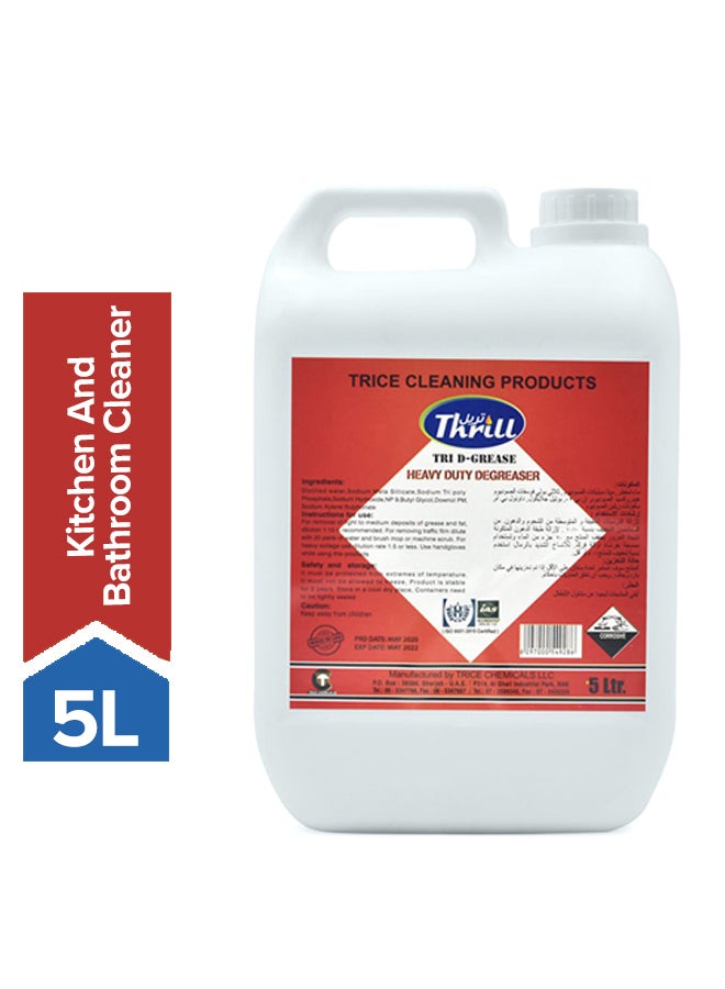 Thrill - Tri D-Grease Heavy Duty Degreaser Clear 5Liters - Image 1