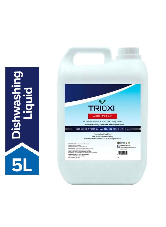 TRIOXI Auto Rinse Aid Dishwasher Liquid Clear 5Liters