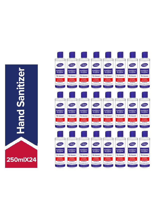 COSMO Antiseptic Solution Liquid Pack Of 24 Multicolour 250ml  - Image 1