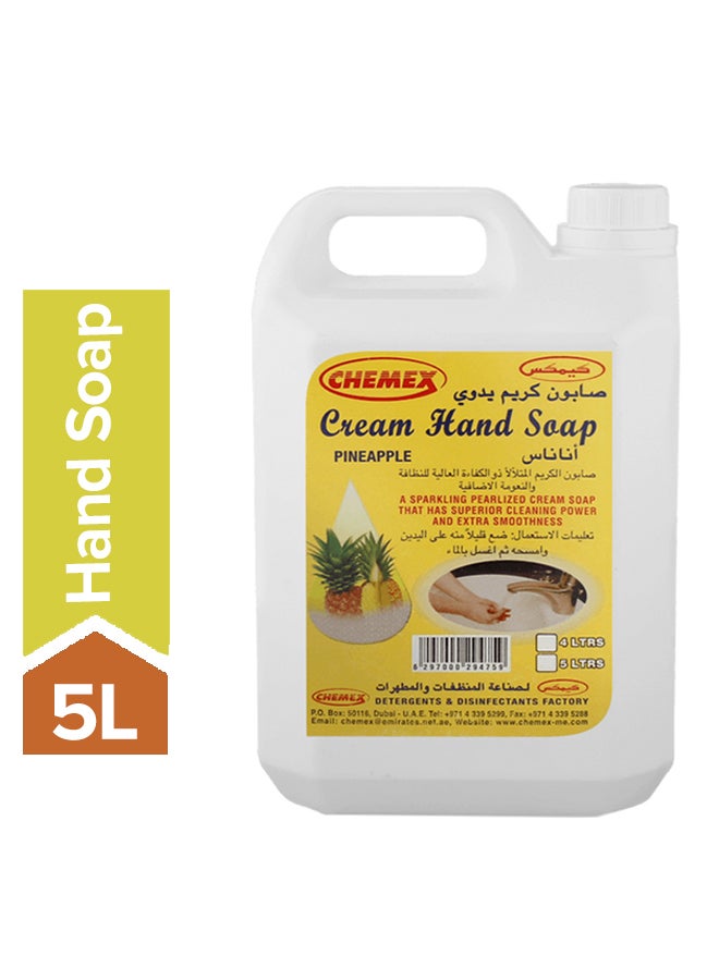 Chemex - Cream Hand Soap Pineapple 5Liters - Image 1