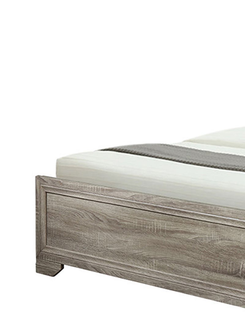 ebb & flow - Bed Frame Luxurious - King Size Bed - Beegee Collection - Medium Sonoma Oak Color - Size 1886 X 2083 X 1200 - Luxurious Home Oak/brown 1886 x 2083 x 1200mm - Image 1