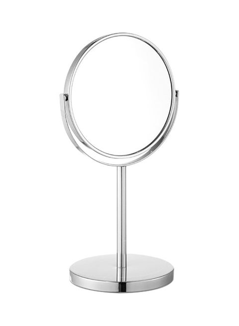 Classic Mirror with Stand, for Vanity and Bathroom Use, Sturdy and Multipurpose Silver