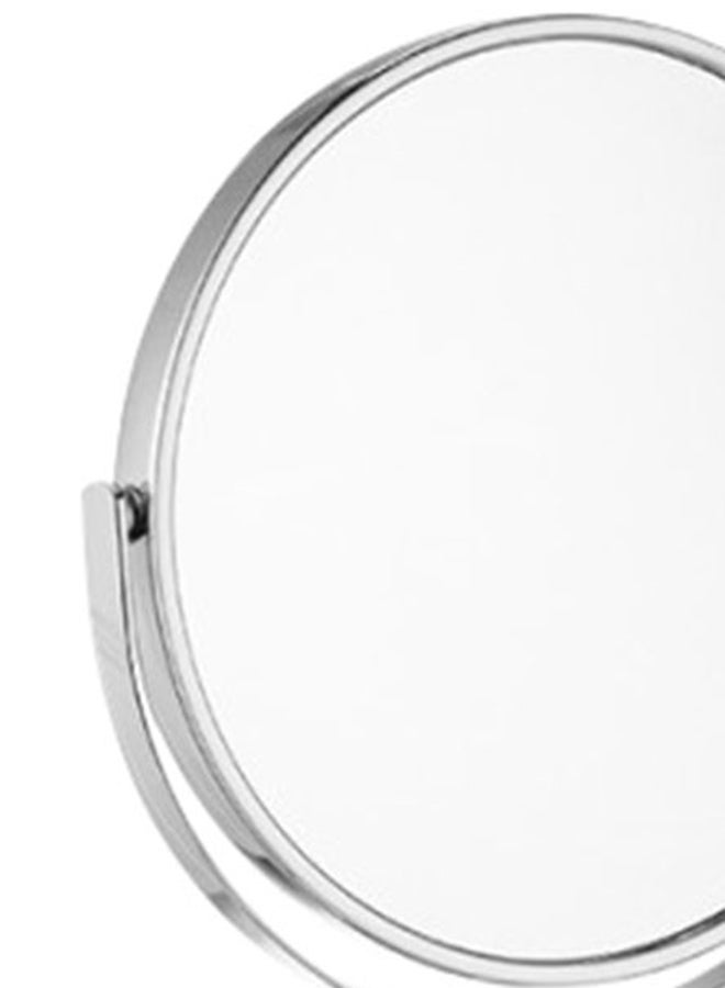 Classic Mirror with Stand, for Vanity and Bathroom Use, Sturdy and Multipurpose Silver