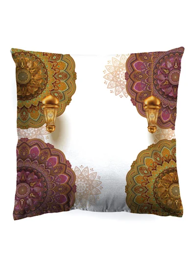 Noon East Decorative Cushion , Size 45X45 Cm Zakat - 100% Cotton Cover Microfiber Infill Bedroom Or Living Room Decoration Zakat Standard Size