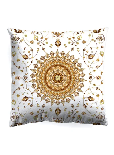 Noon East Decorative Cushion , Size 45X45 Cm Amalia - 100% Cotton Cover Microfiber Infill Bedroom Or Living Room Decoration Festive Amalia Standard Size