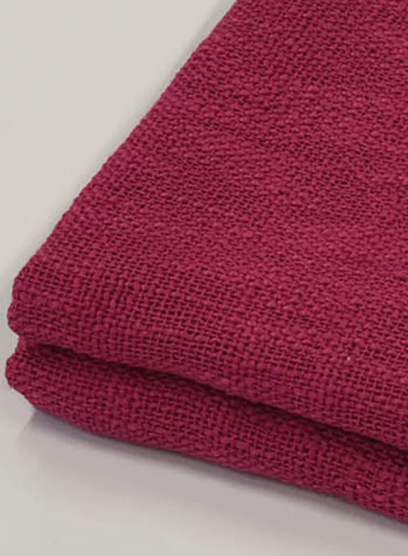 Noon East Lightweight Summer Blanket Queen Size 200 GSM Woven Texture All Season Blanket Bed And Sofa Throw Pink 150 x 200cm