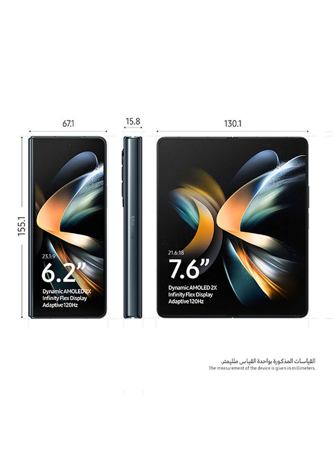 Samsung - Galaxy Z Fold 4 5G Dual SIM Graygreen 12GB RAM 256GB - International Version - Image 1