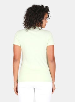 Text Printed Crew Neck T-Shirt Seafoam Green - v1661345753/N49392074V_2