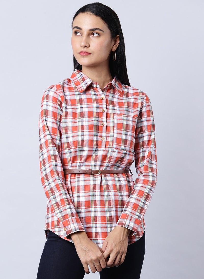 OFFROAD - Long Sleeve Checkered Tunic Multicolour - Image 1