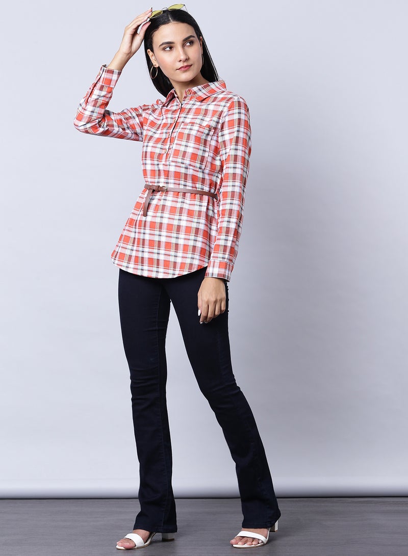 OFFROAD - Long Sleeve Checkered Tunic Multicolour - Image 1