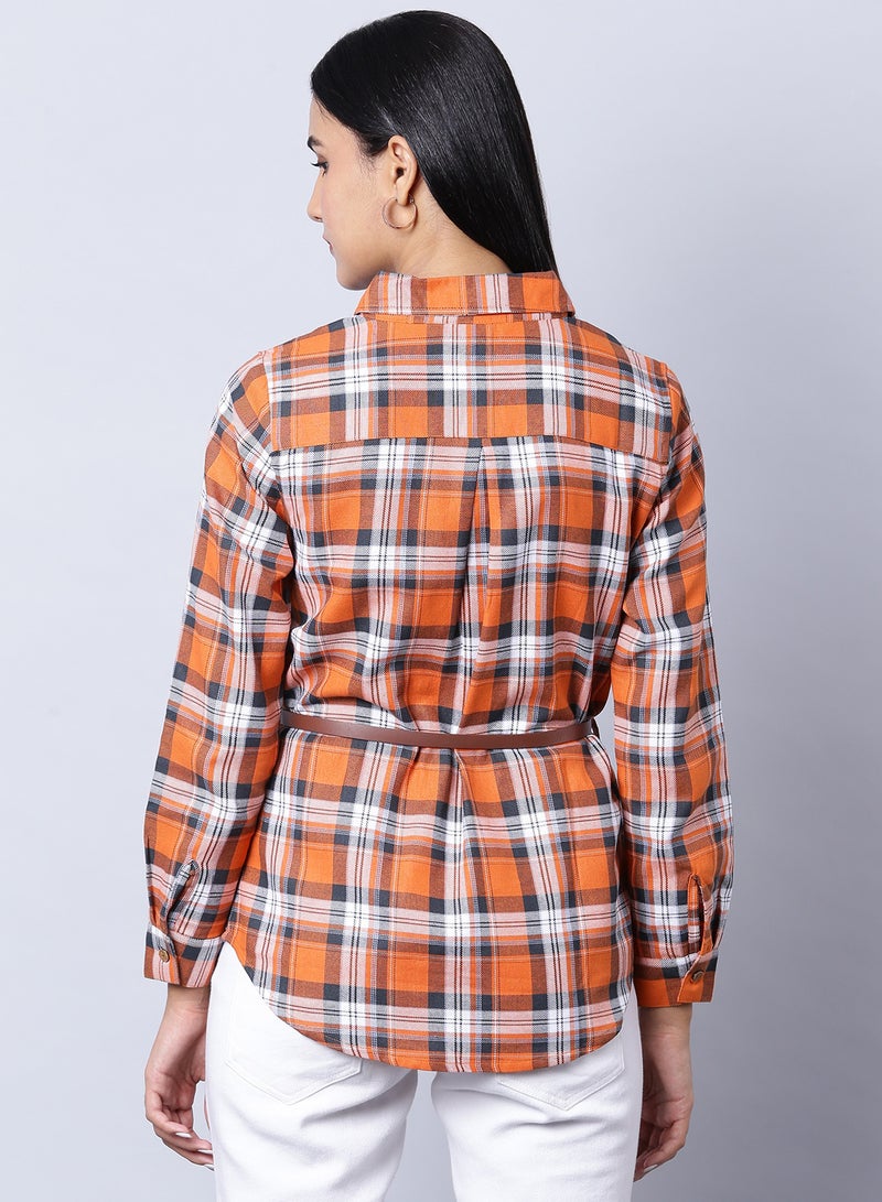 OFFROAD Long Sleeve Checkered Tunic Multicolour - Image 2