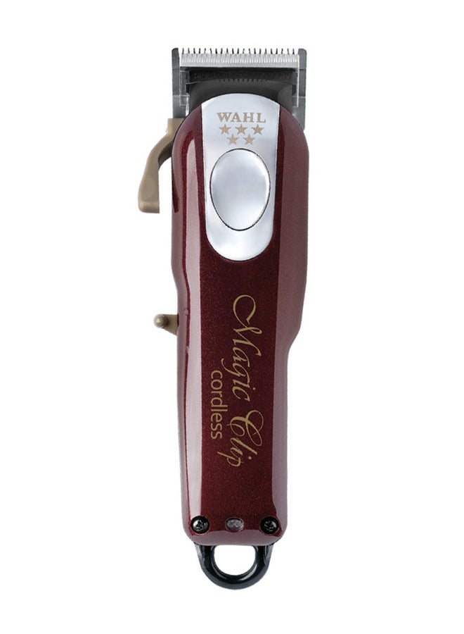 Magic Clip Cordless Clipper Maroon/Silver 0.8-2.5mm - v1661350773/N25357654A_1