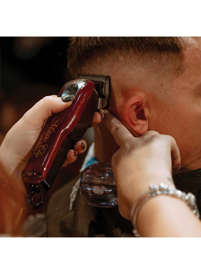 WAHL - Magic Clip Cordless Clipper Maroon/Silver 0.8-2.5mm - Image 1