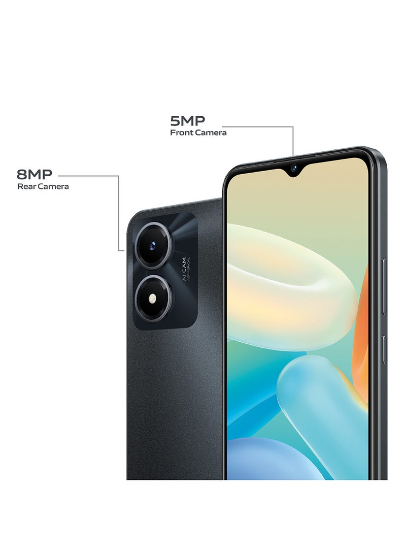 vivo Y02s Dual SIM Fluorite Black 3GB RAM 32GB With Earphone And Ring Holder 4G LTE - Image 4