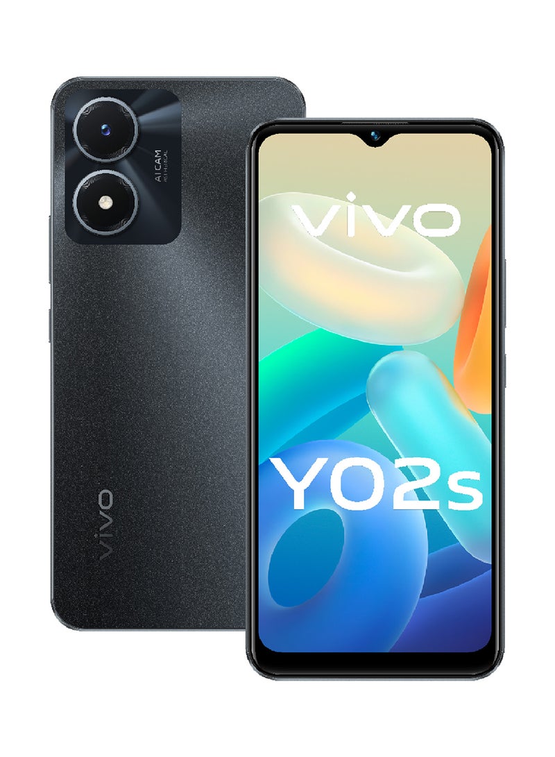 vivo Y02s Dual SIM Fluorite Black 3GB RAM 32GB With Earphone And Ring Holder 4G LTE - Image 2