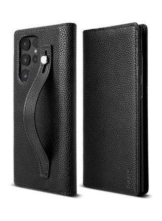 Folio Signature EZ Strap Compatible with Samsung Galaxy S22 Ultra 5G Case (2022) Black - v1661409102/N53345071A_1
