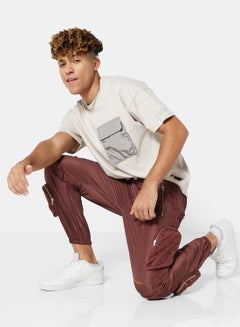 LES BENJAMINS 3D Pocket Utility Pants Red  - Image 4