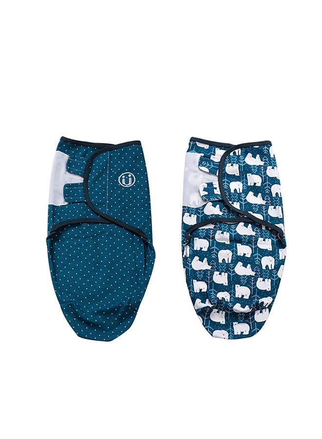 مجموعة قماط مريح للأطفال مزين بطباعة مكونة من قطعتين - Image 1